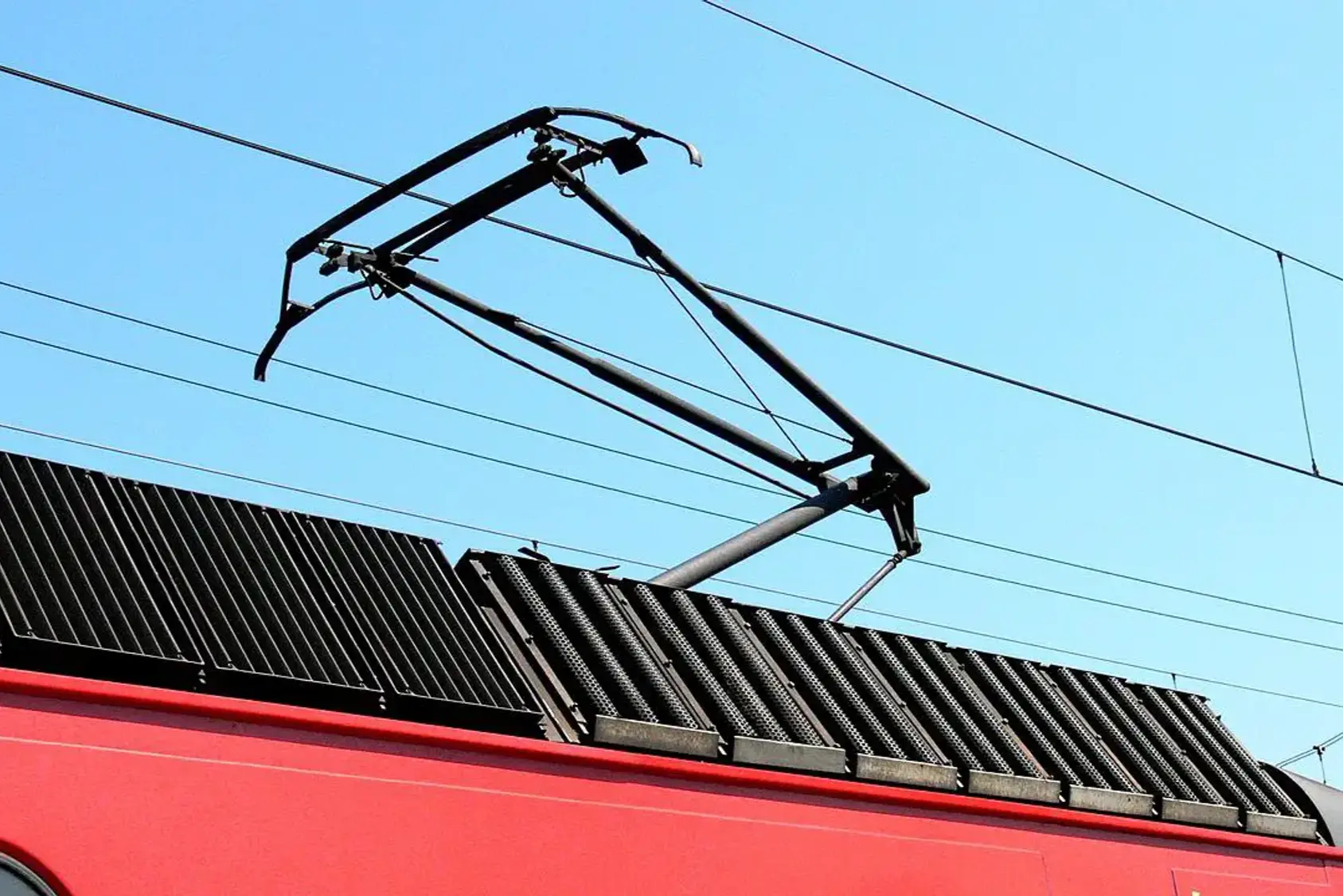 Train pantographs